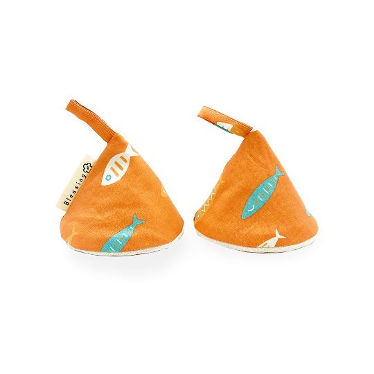 이지엔느 크리스챤수건타올교회선물 고깔주방장갑 냄비손잡이 2P세트 물고기(오렌지)